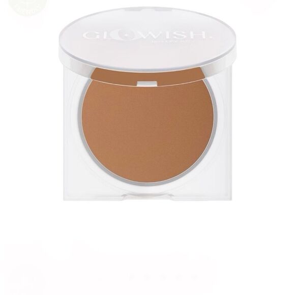 HUDA Beauty GloWish Luminous Pressed Powder- Tan (DISCONTINUED) *BNIB - Picture 3 of 7